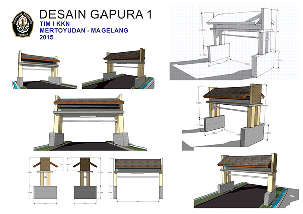 Bulurejo Village Gate Design on Student Show