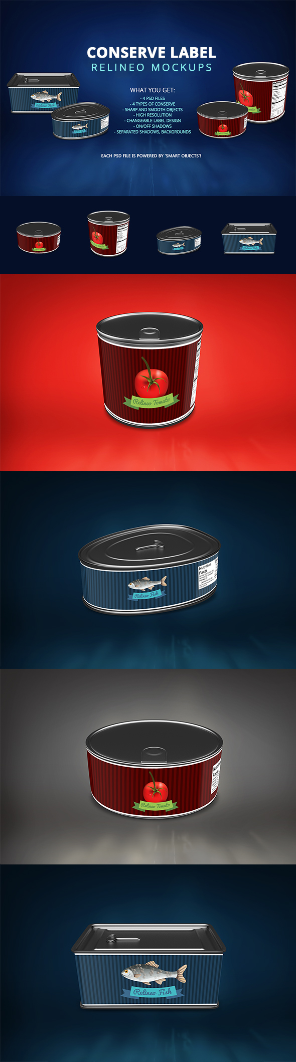 Aluminum box can canned Conserve container fish Food  Label merchandise metal mock-up Mockup object package presentations