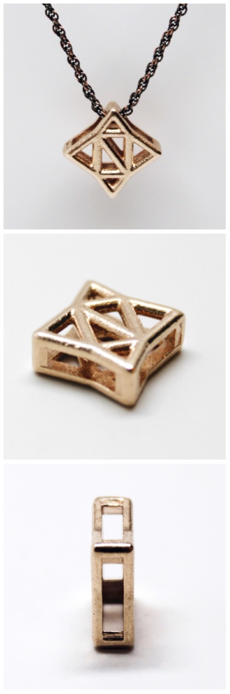 Adobe Portfolio star geometric Rhino meshmixer jewelry Earring pendant Necklace metal