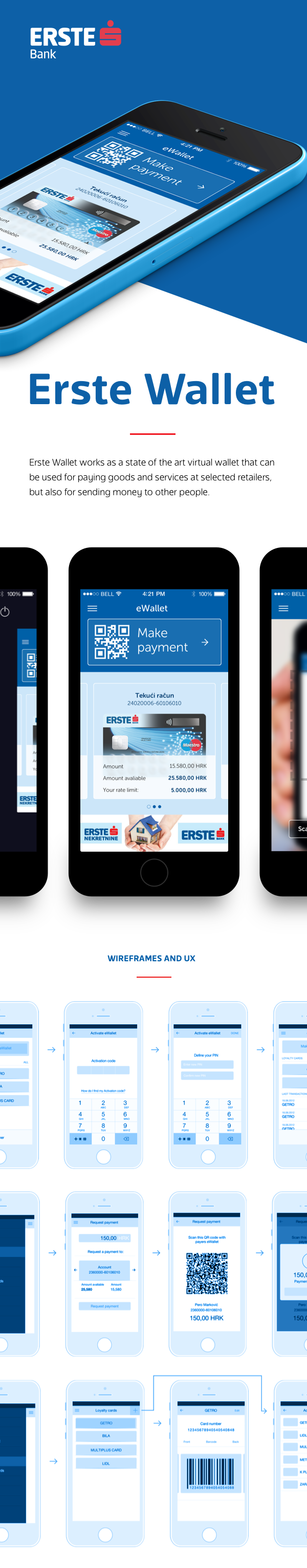 eWallet Erste Bank infinum payment account money TRANSFER ios Erste