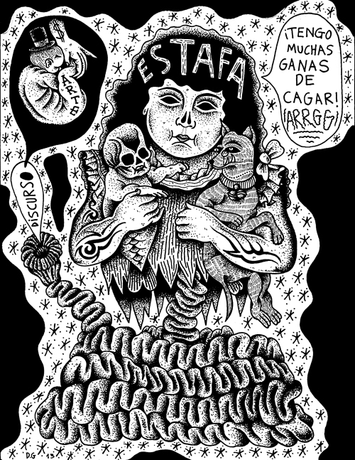dotwork balckandwhite art tattoo comic Comix underground lowbrow lowbrowart surrealism russian criminal