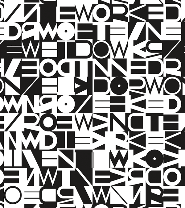 desktop magazine cover Networked typografie network