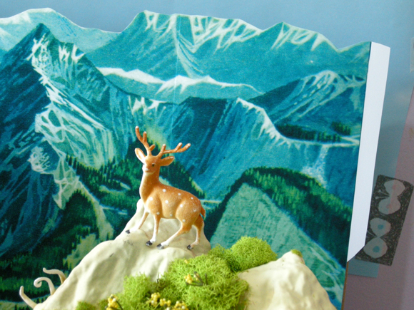 Adobe Portfolio Diorama Website japanese Squid mountain craft toy handamade art