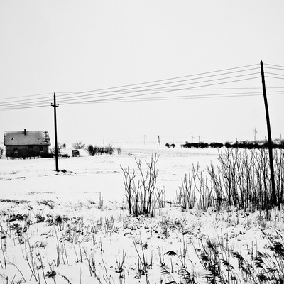 Window snow White Landscape train