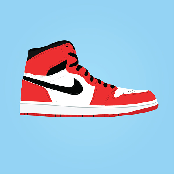 Nike jordan air jordan Nike Air Jordan sneakers Illustrator dope retro 1 jo...