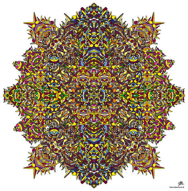 modular abstraction hypnotic hypnotizer complex pattern universe Style colours