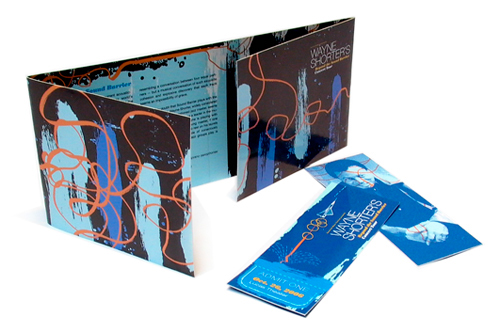 Adobe Portfolio CD packaging Wayne Shorter jazz Blue Note