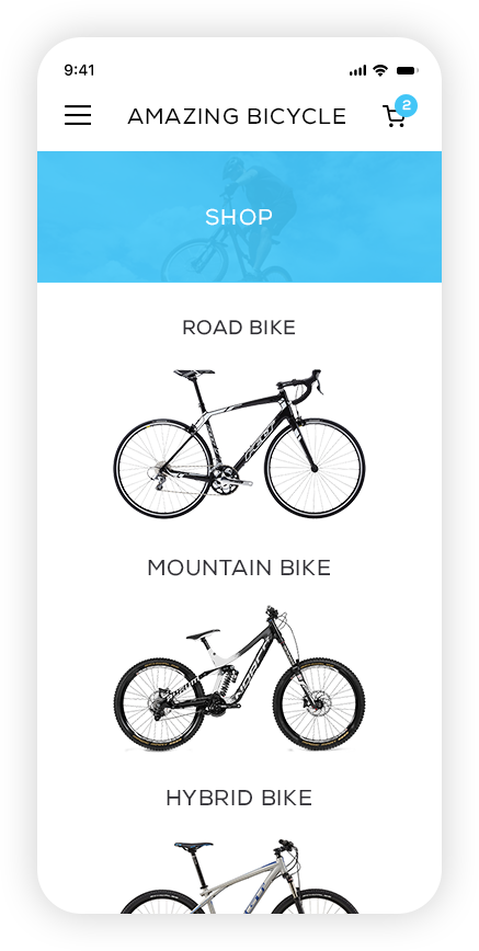Bicycle app Bicycle app minimal