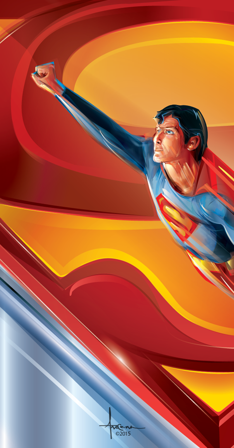 richard_donner superman vector Illustrator movie poster batman christopher_reeve metropolis crystal