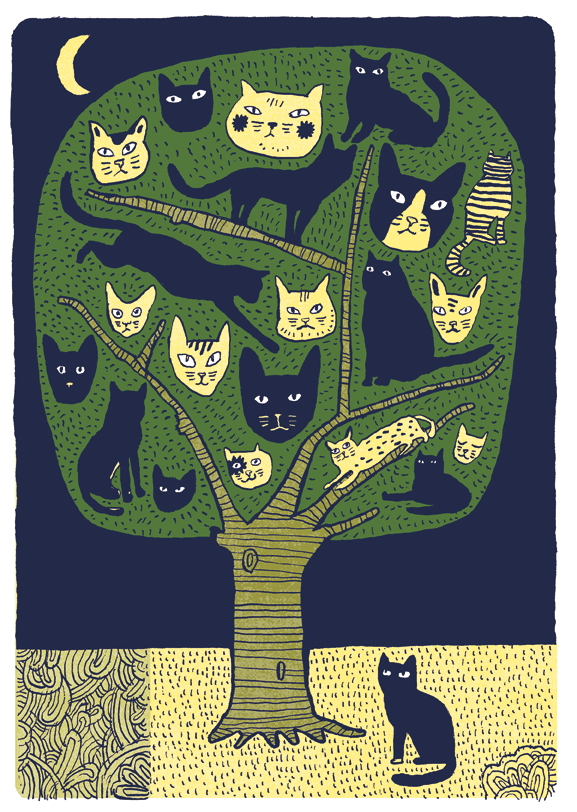 cats Tree  letter kids