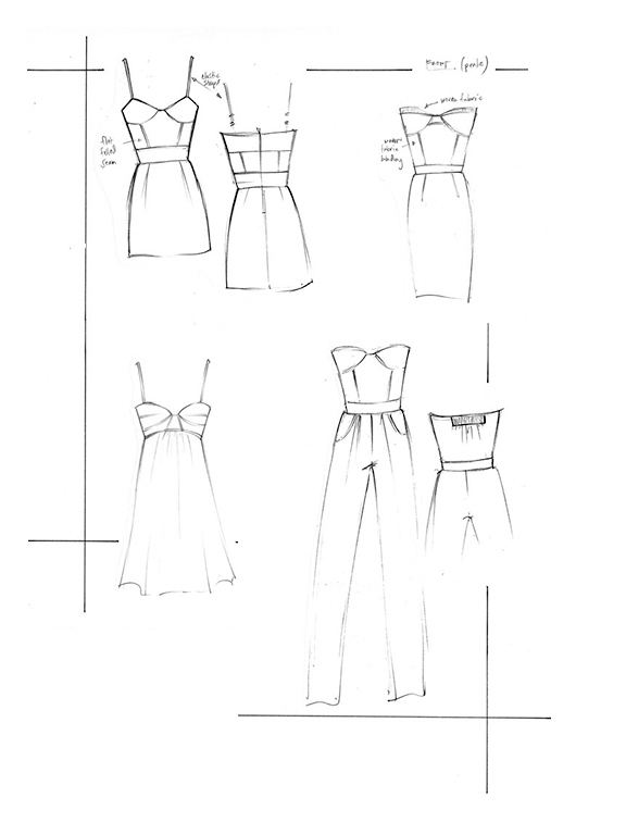Illustrator fashion sketching apparel
