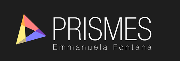 Prismes graphic design Web services ID geometry minimal logo Logotype