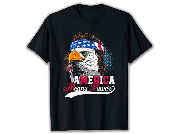 4th of July free mockup independence day t-shirt design