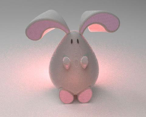 Active Form rabbit fabric toy Teddy plush heat children material cute Character design logo brand