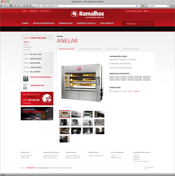 Ramalhos red baking pure Portugal Website