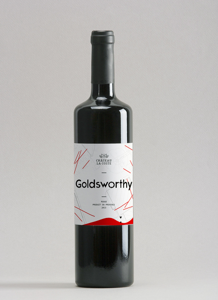 wine Label vin etiquette alcool Provence French bottle gerhy calder artist architectural font