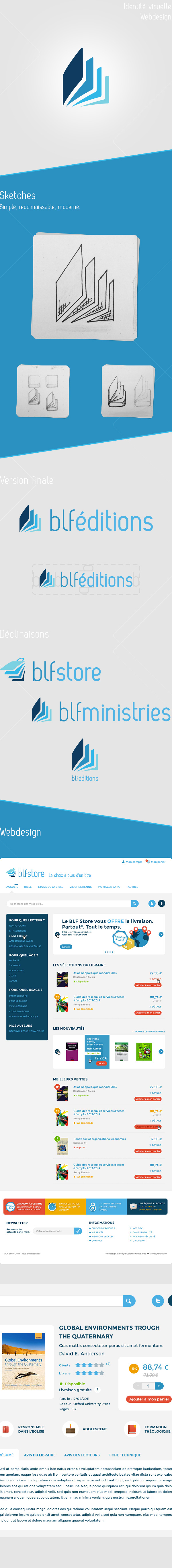 book livre blue bleu Webdesign Ecommerce vente