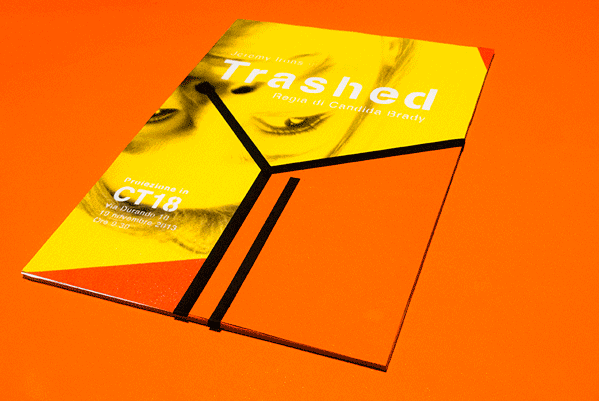 trashed movie trashed documentary materic design Materic Candida Brady jeremy irons movie poster waste pollution stencil print stencil graphic design scrap materials DIY RECYCLED