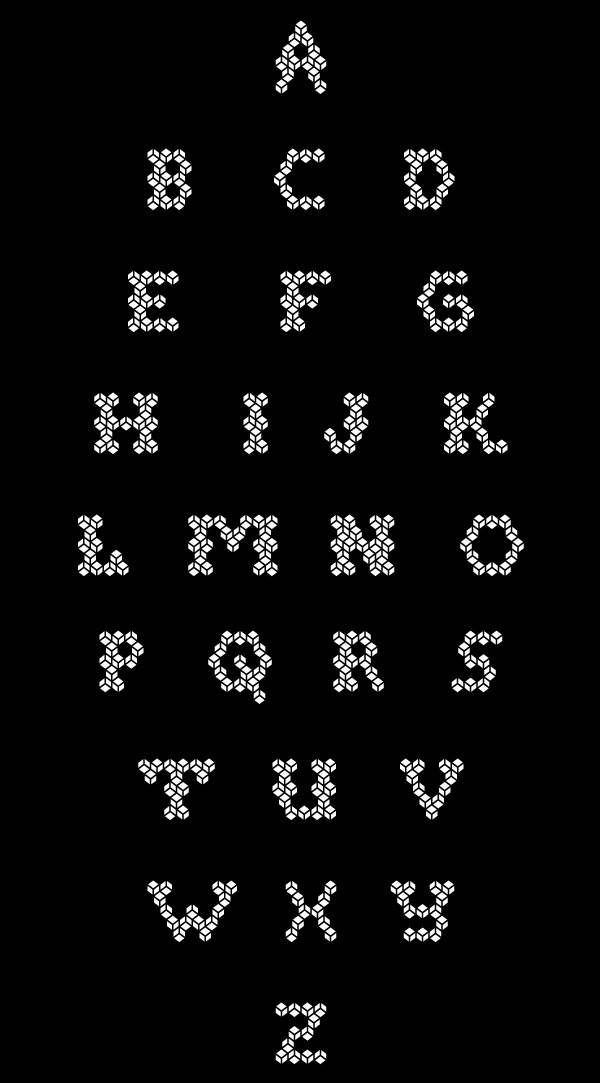 vasarely modular Typeface ModularTypeface