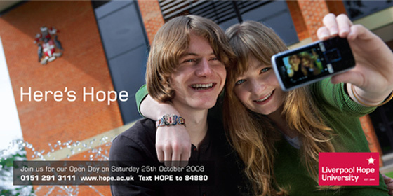 Liverpool Hope University brochure identity brand
