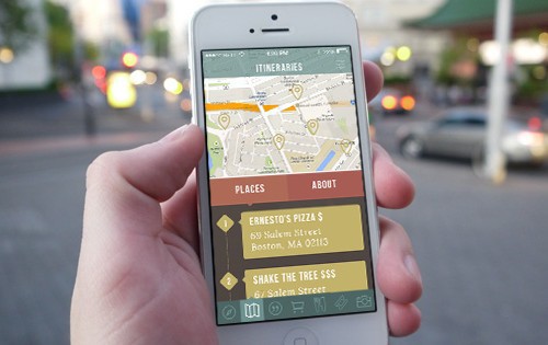app map app design wayfinding boston logo pin Travel graphics