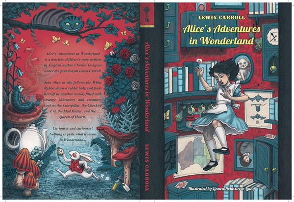 Alice's Adventures in Wonderland Book Cover on Behance
