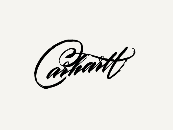 Custom calligraphic typographic lettering carhartt carhartt-wip wear Clothing street-wear t-shirt