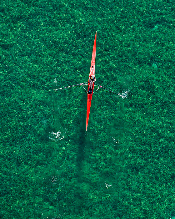rowing Rudern TEAMWORK Aerial Luftaufnahme Achter sport Competition