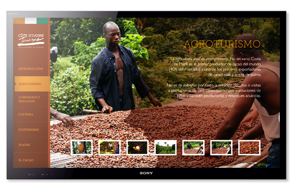 Costa Marfil cote D'Ivore touchscreen pantalla