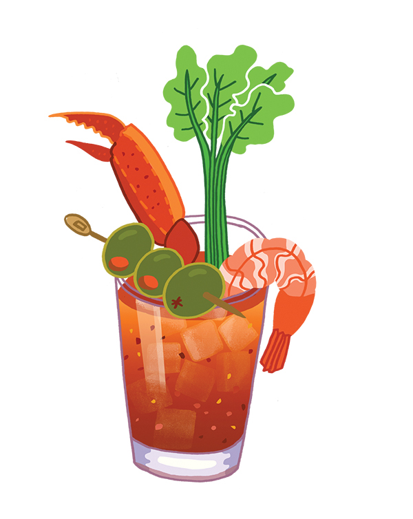 Time Out NY: bloody mary spot illustration on Behance
