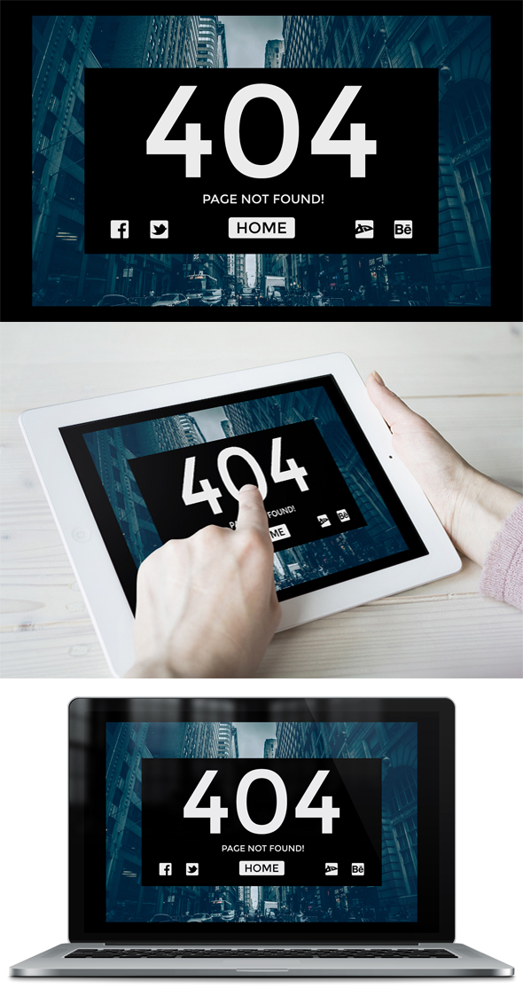 Free psd template classy 404 template 404 page free classy photographer