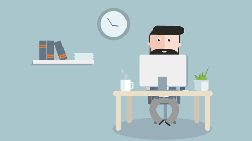 □ Working time | gif animation□ on Behance