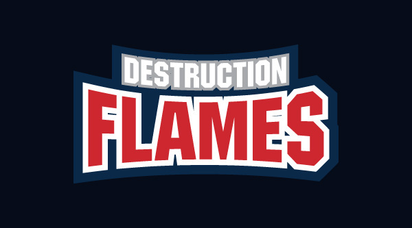 football costume futebol Flames logo