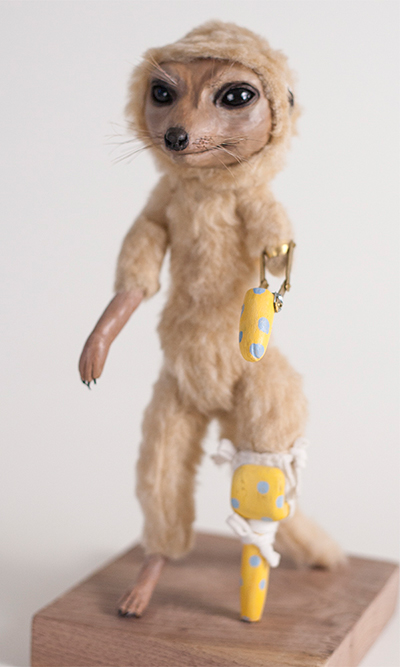 The Paw Maker jaesun kim Jkjaesunkim Sculpture show Prosthetic Limb meerkat fennec fox FOX