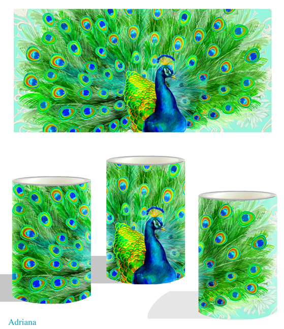 tableware tabletop decorative illustration surface design vases glass candles birds Flowers butterflies ILLUSTRATION  product design 