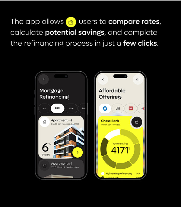 RefiMate Finance Mobile App - UX UI Design