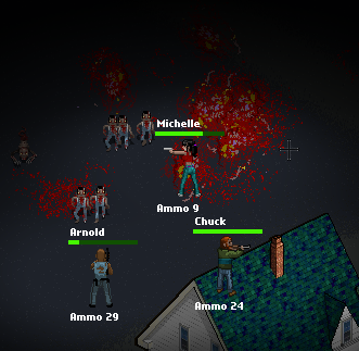 Pixel art Retro Tower Defense survival zombies game