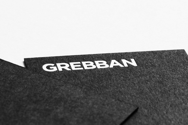 black Heavy grebban Sweden sverige skövde emilkarlsson emil karlsson ekp&d ekpd paper business card stationary envelope visual identity agency