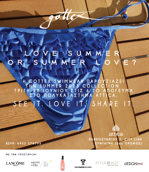 swimwear  GOTTEX Invitation summer POP UP EVENT ATTICA DPS fashion bloggers