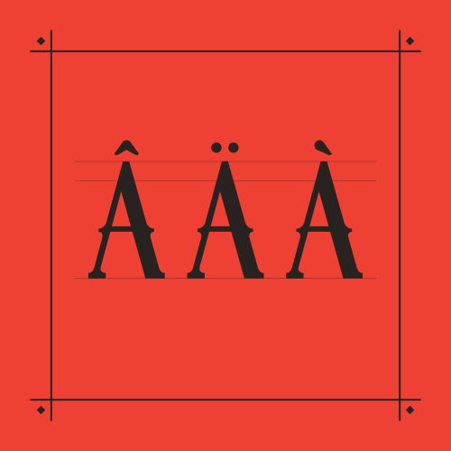 font type  typography serif western