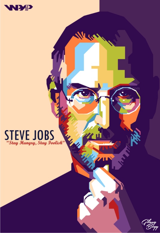 WPAP Pop Art figure stay hungry stay foolish APPLE FOUNDER for sale
