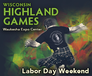 outdoor advertising digital design print design  Promotional Celtic Wisconsin highland games