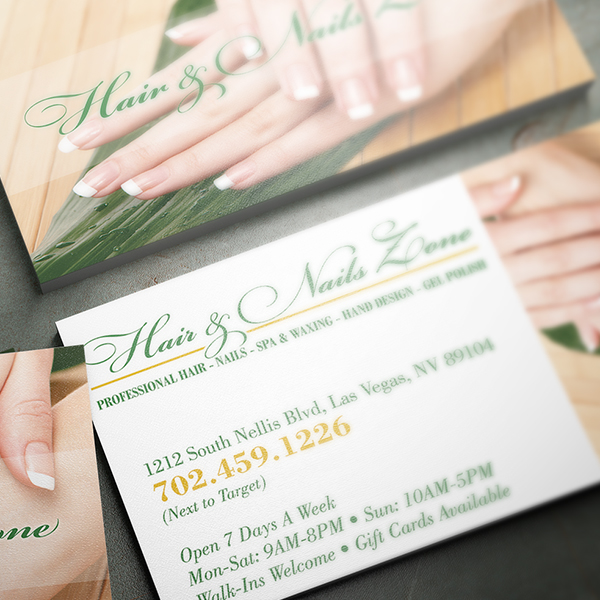 hair & nails business card