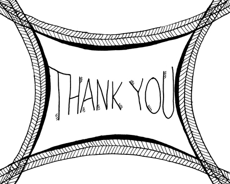 hand-drawn 100 thank you cards 100 hand-drawn thank you cards pen pattern