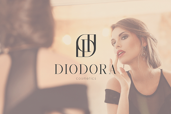 Diodora cosmetics logo & cosmetics identity