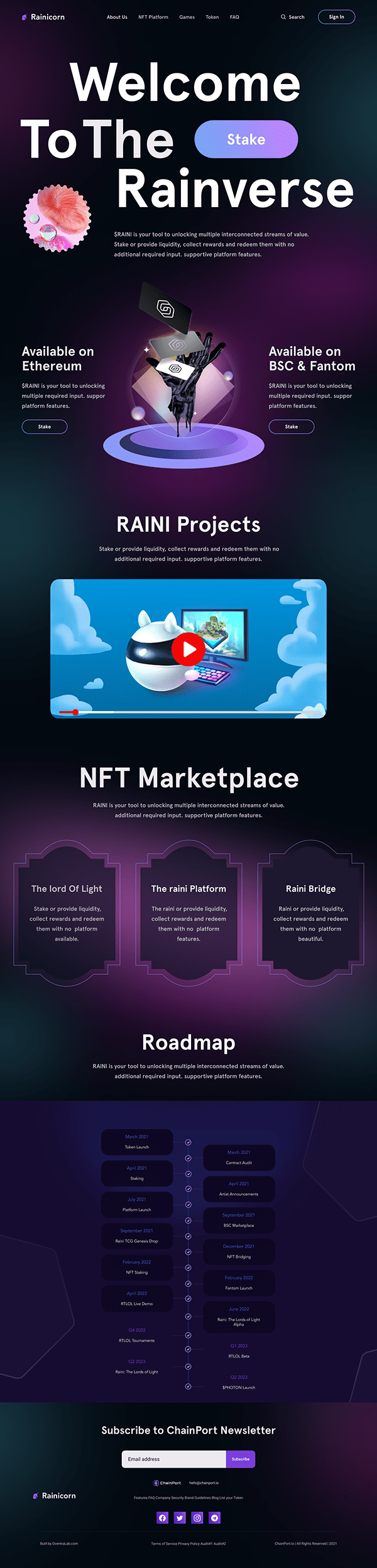NFT Landing Page