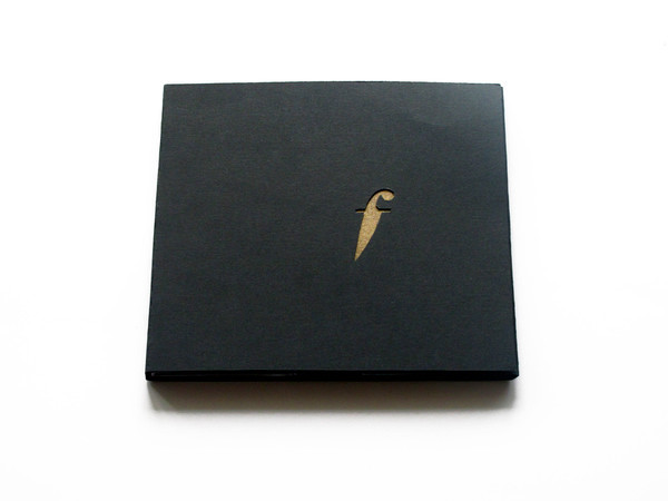 the knife logo identity CD packaging Music Artwork Screenprinting golden digipack Swedish cutout cardboard type