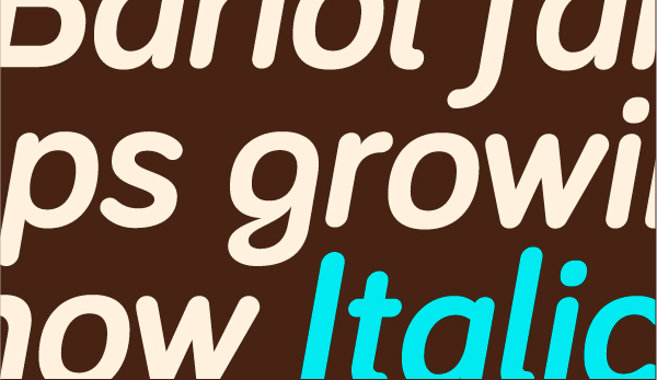 bariol italics Free font  free download rounded