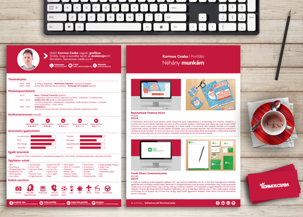 Resume CV self selfbranding brand identity design flyer Mockup artwork