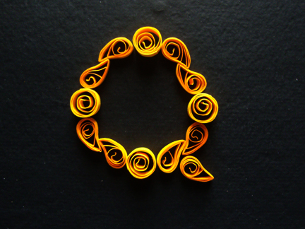 alphabets quilling paper quilling font sans-serif hand-made craft